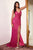 Ruched Fitted Sequin Evening Gown CH225