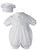 Cute Boys White Short Sleeve Celebration Christening Baptism Set with Hat