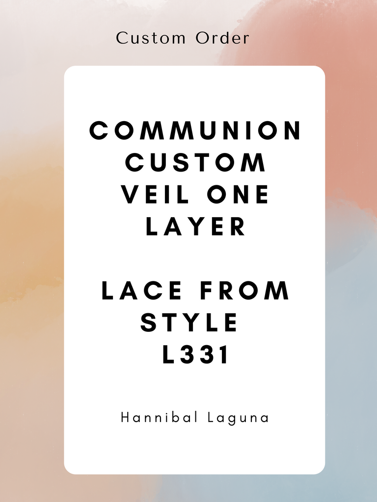 Custom Shoulder Length Spanish Veil Lace from L311