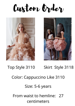 Custom Order  Tulle Girl Dress Celestial Mix  3118 and 3110