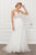 Classic A-line Skirt Sparkle Lace Top Bridal Gown E442