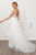 Classic A-line Skirt Sparkle Lace Top Bridal Gown E442