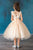 Satin Flower Bodice with Tulle Flower Girl Dress D-802