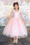 Satin Flower Bodice with Tulle Flower Girl Dress D-802