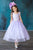 Satin Flower Bodice with Tulle Flower Girl Dress D-802