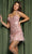 Feather Embellishment Short Gown By Nox Anabel F723
