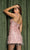 Feather Embellishment Short Gown By Nox Anabel F723