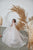 3/4 Sleeves Round Neckline Flower First Communion Girl Gown FM079