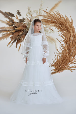 Long Sleeves Communion Gown