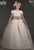 In Stock Size 11 Chiffon Short Sleeves Beige and Tan Spanish Communion Gown Marla H107