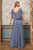 Chiffon Dress with  Capelet Long Gown Mother of the Bride Cinderella Divine HT101