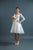 In Stock Size 6 Long Sleeves V-Neckline Knee Length Wedding Dress #4