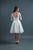 In Stock Size 6 Long Sleeves V-Neckline Knee Length Wedding Dress #4