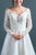 In Stock Size 6 Long Sleeves V-Neckline Knee Length Wedding Dress #4
