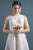 Sophisticated Midi-Length A-line Cappuccino Wedding Dress X27 In stock Size 6