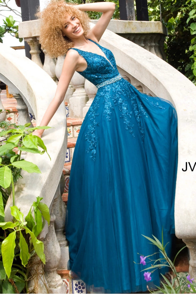 ON SALE SIZE 10 Jovani 00925 Floral Embroidered Prom Ballgown Sparkly Gowns ON SALE SIZE 10 Jovani 00925 Floral Embroidered Prom Ballgown Sparkly Gowns