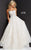 Strapless Sequin Embellishment Long Tulle Gown By Jovani 08417
