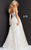 Strapless Sequin Embellishment Long Tulle Gown By Jovani 08417