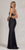 V-Neckline Rhinestone Embellishment Trumpet Gown By Nox Anabel K1123