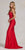 V-Neckline Rhinestone Embellishment Trumpet Gown By Nox Anabel K1123