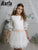 Detachable Skirt Two in One Sweet Mini Skirt and Classic Long Skirt Ivory Spanish Communion Gown Marla L130