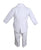 Baby Boys Formal White Poly Cotton 5 Piece Classic Tux Set with Tail Christening Baptism Boy