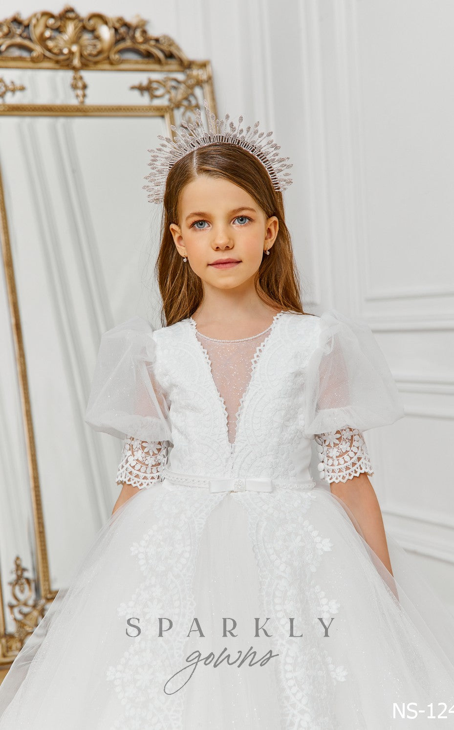 Ball Gown First Communion Dress 21124 Pre-order 9 years / Ivory Ball Gown First Communion Dress 21124 Pre-order 9 years / Ivory