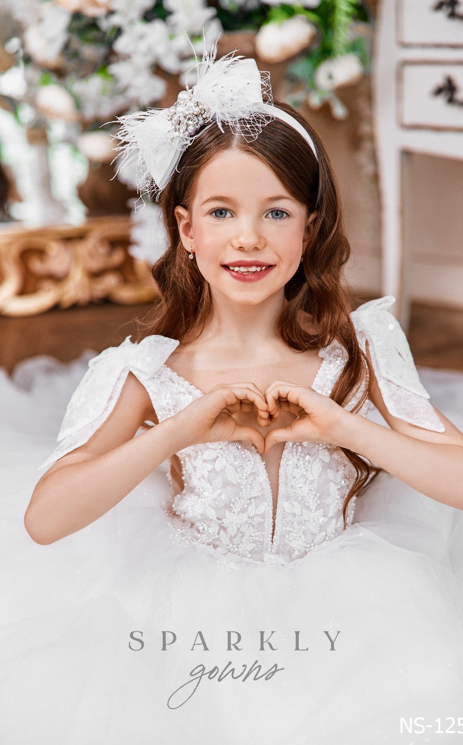 Ball Gown First Communion Dress 21121 Pre-Order 3-4 Years / Ivory