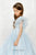 Ready to Ship Size 5-6 Sleeveless Ice Blue  Flower Girl Dress 21065
