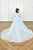 Ready to Ship Size 5-6 Sleeveless Ice Blue  Flower Girl Dress 21065