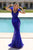 Portia & Scarlett Sleeveless Feather Embellishment Prom Gown PS1986