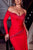 Portia & Scarlett One Off the Shoulder Long Sleeve Evening Gown PS23368