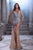 Portia & Scarlett Plunging Neckline Sequin Embellishment Gown PS23721C