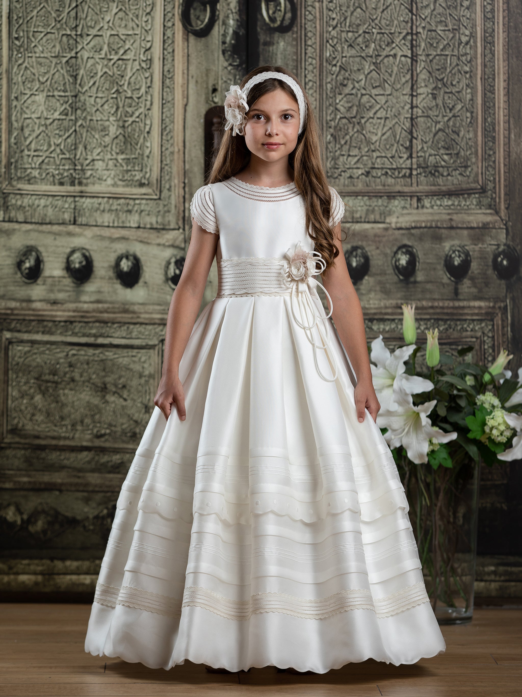 communion dresses italian designer Boho Lace First Communion Dress