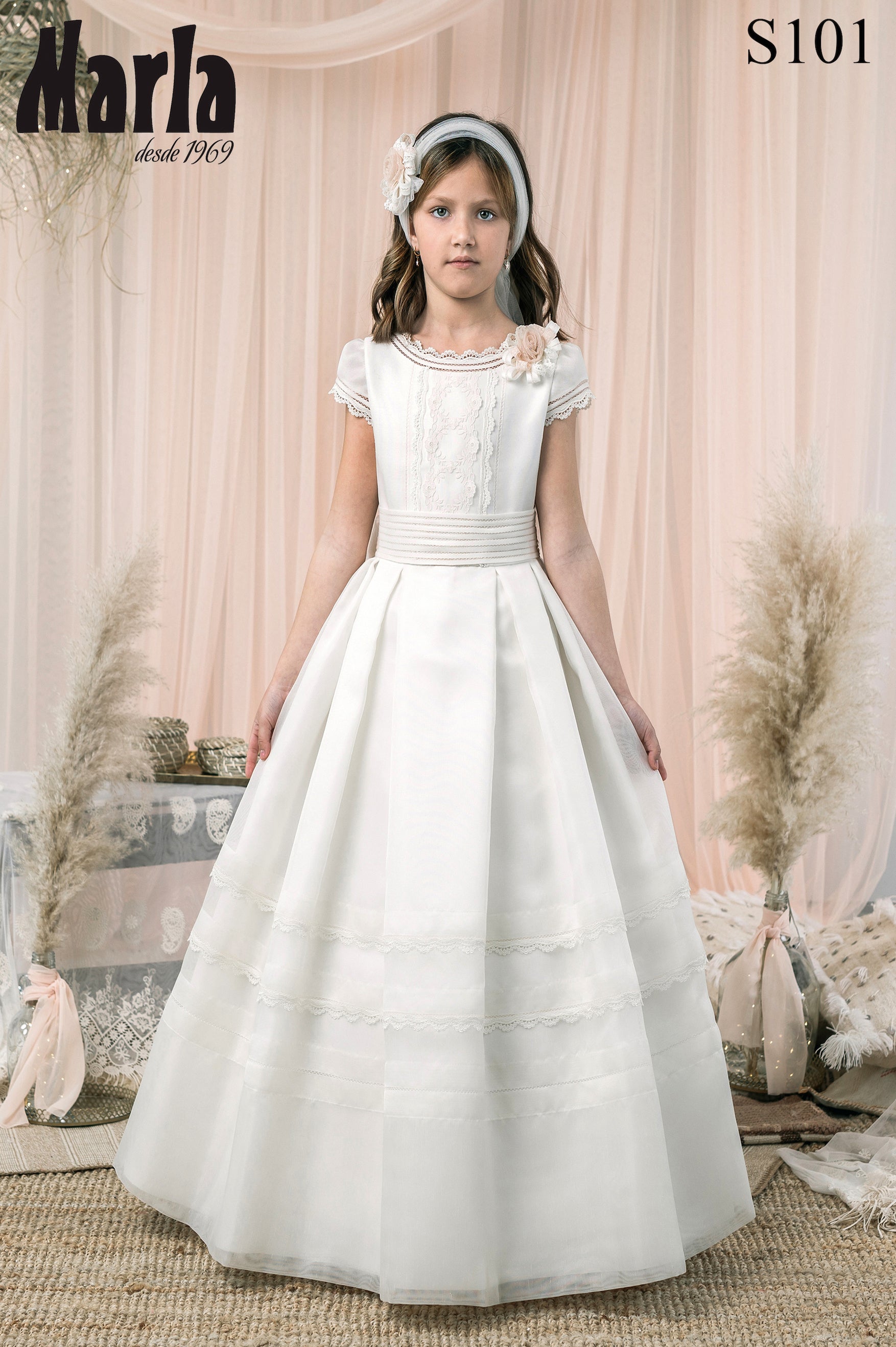 Spanish Communion Gown Marla S101 – Sparkly Gowns