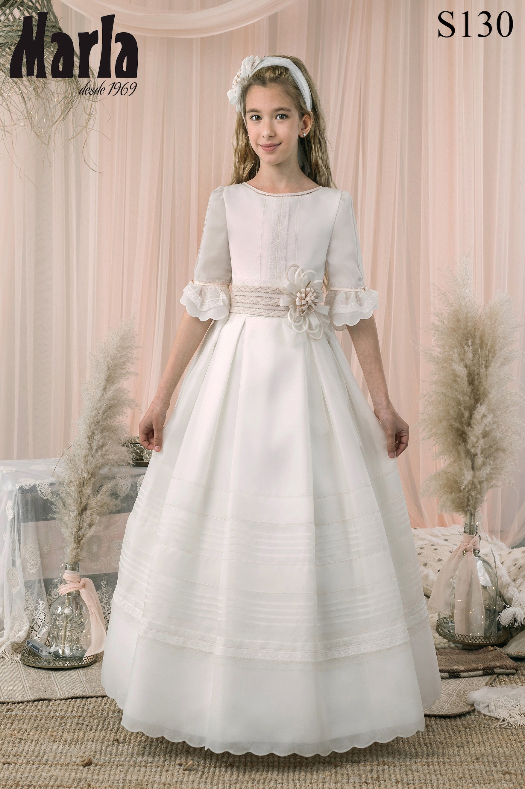 Spanish Communion Gown Marla S130 – Sparkly Gowns