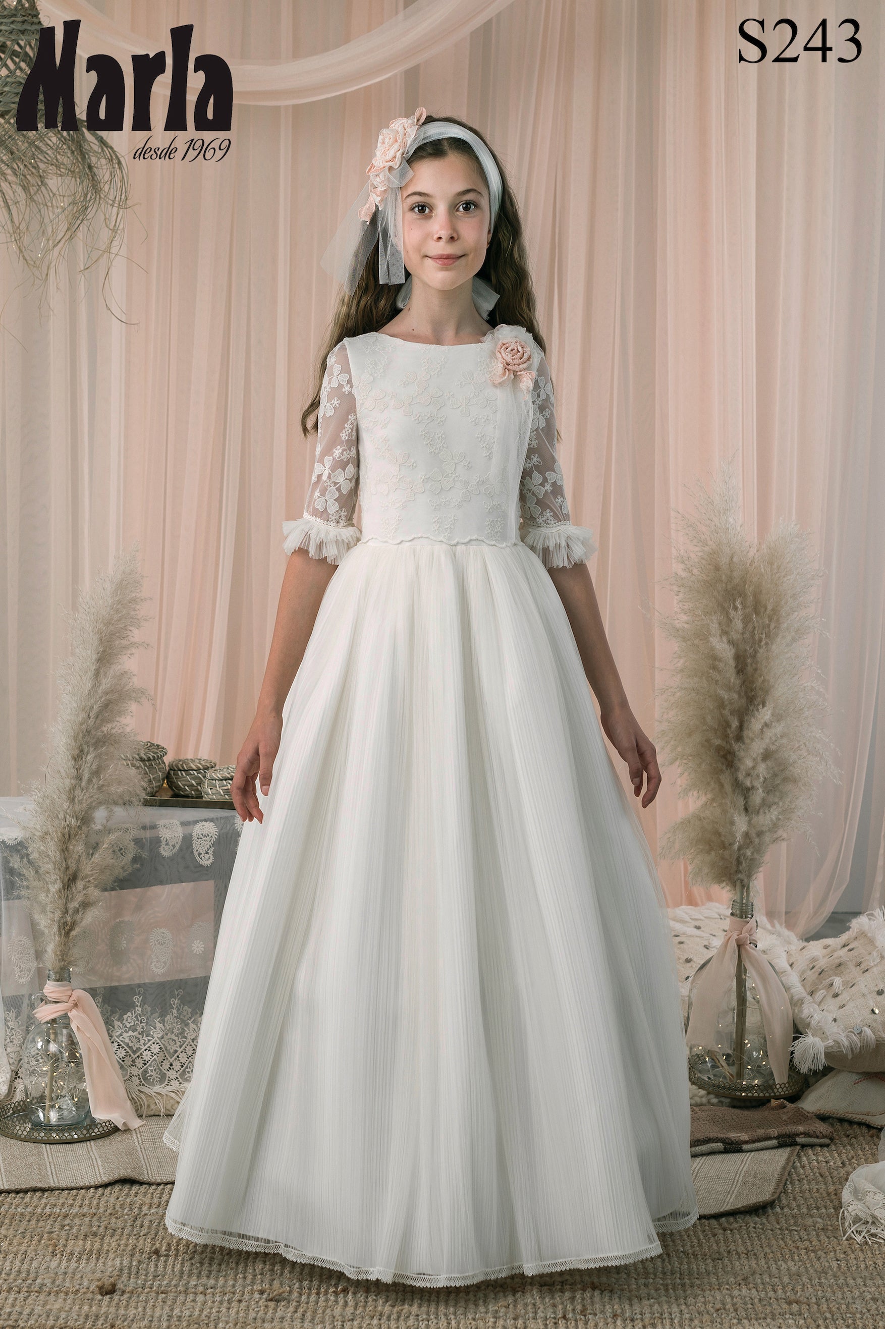 Spanish Communion Gown Marla S243 – Sparkly Gowns