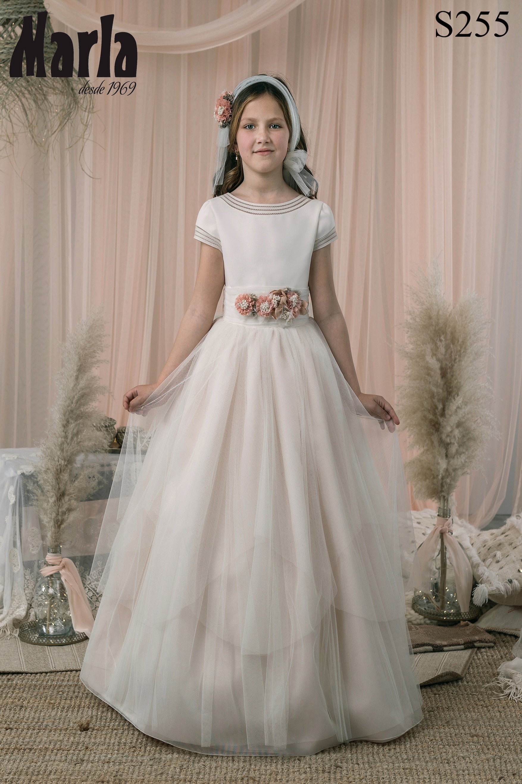 Spanish Communion Gown Marla S255 – Sparkly Gowns
