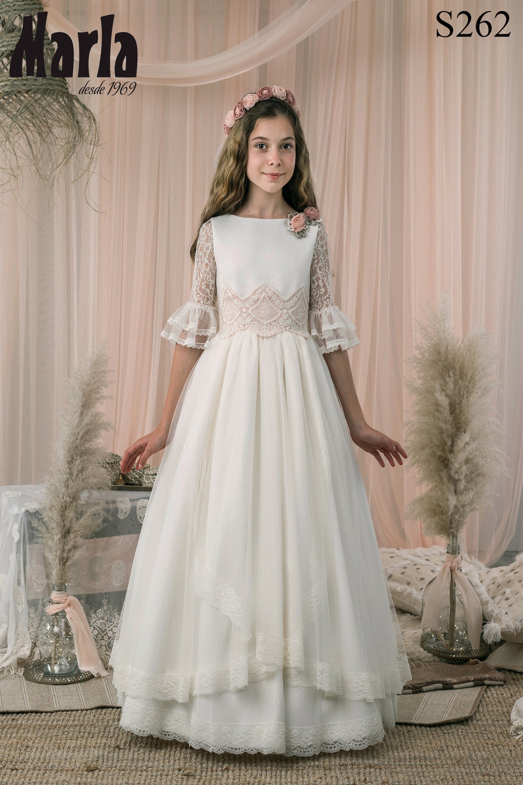 Spanish Communion Gown Marla S262 – Sparkly Gowns
