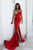 Portia & Scarlett Off-Shoulder Strap with Beaded Tassels Gown PS23041