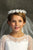 White Flower Crown Veil First Communion Flower Girl Accessories Style 038