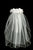 White Flower Pearl Crown Veil First Communion Flower Girl Accessories Style 040