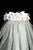 White Flower Pearl Crown Veil First Communion Flower Girl Accessories Style 040