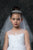 Rhinestone tiara with  Veil First Communion Flower Girl Accessories Style 023