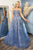 Andrea & Leo Couture A0890  Constellation Dream Light Silver Tulle Ball Gown Prom Evening Dress