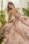 Dramatic V-Neckline Tulle  Blush Lilian  Andrea & Leo Couture A0893BSH