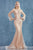 Fully Pearled Long Sleeves Ivory/Nude Evening Dress Andrea & Leo A0997W