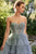Andrea & Leo Couture A1017PB  Blue  Corset Tulle Ruffle Ball  Princess Gown