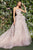 Andrea & Leo A1021 Butterfly Appliques Layered Tulle Ball Gown