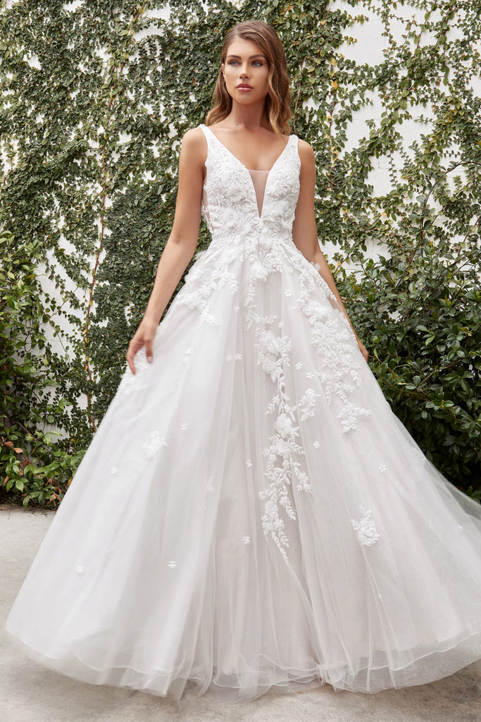 Lace David Bridal Vestidos De Novia Andrea Leo Couture A1028W White Illusion V-neckline A-line Skirt Gar Sparkly Gowns Lace David Bridal Vestidos De Novia Andrea Leo Couture A1028W White Illusion V-neckline A-line Skirt Gar Sparkly Gowns